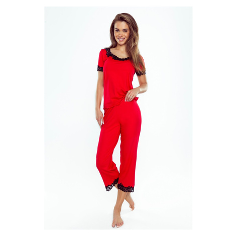Pyjamas Eldar First Lady Aster kr/r S-XL red-black 033