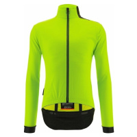 Santini Vega Multi Jacket with Hood Verde Fluo Bunda