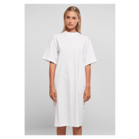 Dámské organické dlouhé oversized tričko bílé