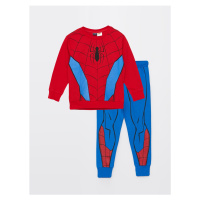 LC Waikiki Boys' Crew Neck Spiderman Printed Long Sleeve Sweatshirt & Sweatpants