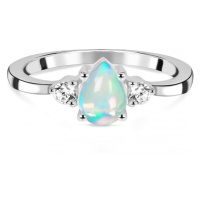 Klenoty Amber Luxusní stříbrný prsten s opálem a topazy With You