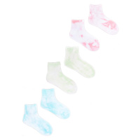 Yoclub Kids's Girls' Ankle Cotton Socks Tie Dye 3-Pack SKS-0091U-0000