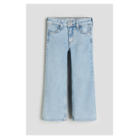 H & M - Wide Leg Jeans - modrá