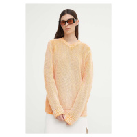 Bavlněný svetr Résumé AtlasRS Knit Pullover Unisex oranžová barva, 20371116