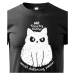 Dětské tričko pro milovníky koček s vtipným potiskem - No touchy touchy!
