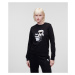 Mikina karl lagerfeld ikonik 2.0 sweatshirt černá