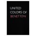 Dětská bavlněná mikina United Colors of Benetton černá barva, s potiskem
