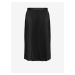 Černá dámská saténová plisovaná sukně JDY Sarah
