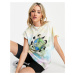Topshop animals of the earth tie dye tank in multi