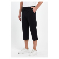 92406 Dewberry Adjustable Elastic Waist Mens Capri-BLACK