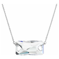 Evolution Group Stříbrný náhrdelník s krystaly Swarovski bílý 32070.1