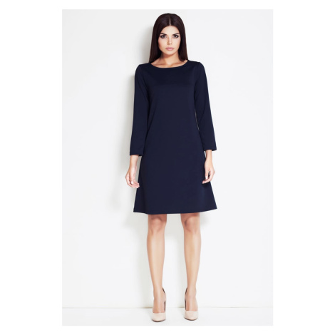 Awama Woman's Dress A34 Navy Blue