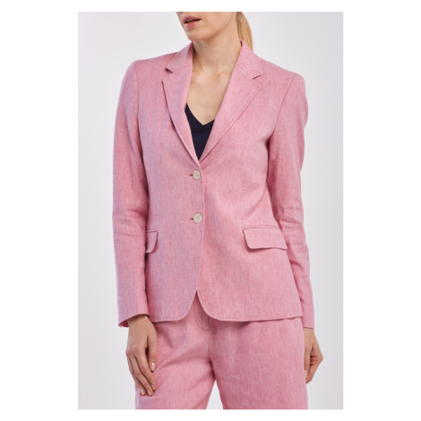 SAKO GANT D2. STRETCH LINEN REGULAR BLAZER růžová