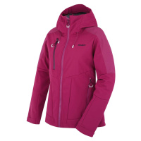 Husky Sevan L, dk. magenta Dámská softshell bunda