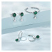 GRACE Silver Jewellery Stříbrný prsten Magický malachit, stříbro 925/1000 P-SCR853 Zelená