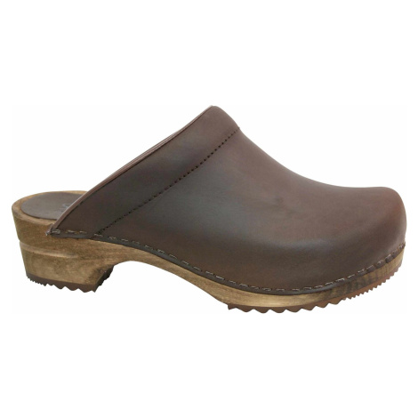 Pantofle dřevěné Christian USG, pánské, hnědé