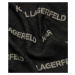 Šála karl lagerfeld k/monogram/logo wool scarf černá