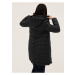 Černý dámský zimní prošívaný péřový kabát Marks & Spencer