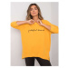 RUE PARIS Dark yellow cotton sweatshirt