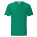 Green men's t-shirt in combed cotton Iconic with Fruit of the Loom sleeve