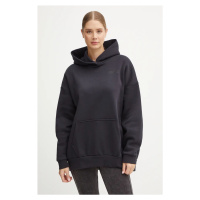 Mikina Under Armour Icon Fleece Ultra dámská, černá barva, s kapucí, hladká, 1386501