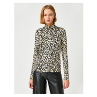Koton Long Sleeve T-Shirt Leopard Printed