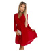 Numoco Dámské mini šaty Isabelle černo-žlutá Červená