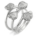 Guess Trojitý ocelový prsten pro štěstí Fine Heart JUBR01428JWRH