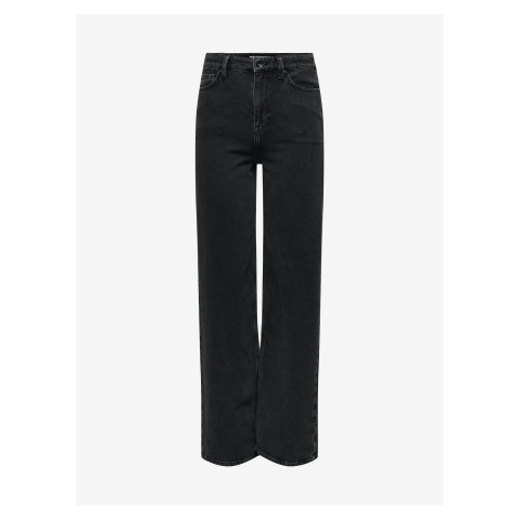 Černé dámské široké džíny JDY Kaja