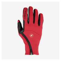 CASTELLI Cyklistické rukavice dlouhoprsté - MORTIROLO WINTER - černá/červená