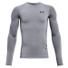 Under Armour HG ARMOUR LS Chlapecké triko s dlouhým rukávem, šedá, velikost