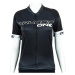 Dámský cyklistický dres s krátkým rukávem Crussis ONE CSW-059 černá/bílá
