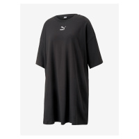 Černé dámské oversize šaty Puma CLASSICS Tee Dress PUMA Black - Dámské