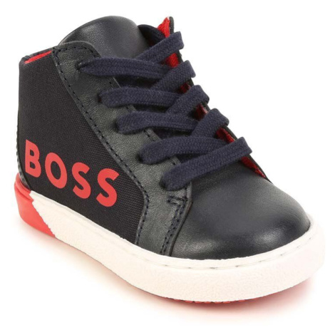 Dětské sneakers boty BOSS tmavomodrá barva Hugo Boss