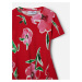 Červené holčičí květované šaty Desigual Belisa