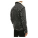 Černá pánská džínová bunda s kožíškem TX3347