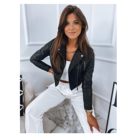 Dámské kožené bundy v černé barvě DStreet