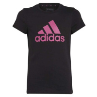 adidas BIG LOGO TEE Dívčí tričko, černá, velikost