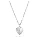 Stříbrný náhrdelník srdíčko se zirkonky 12072.1