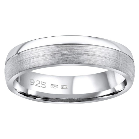 Snubní stříbrný prsten PARADISE v provedení bez kamene pro muže i ženy Silvego