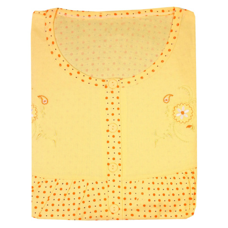 Ivanka dámská noční košile bavlna V1753 žlutá