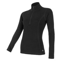 Sensor Merino DF zip - Dámské dl. rukáv Black