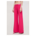 Kalhoty Versace Jeans Couture dámské, růžová barva, široké, high waist, 76HAA112 N0103