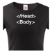 Dámské tričko pro IT a programátorky head body