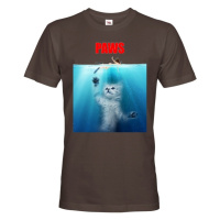 Pánské vtipné tričko s potiskem Paws - dárek na narozeniny
