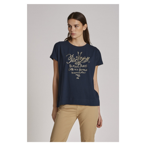 Tričko la martina woman t-shirt s/s 40/1 cotton modrá