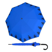 Doppler Fiber Flex AC Cats Family Blue - dámský holový vystřelovací deštník