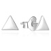 MOISS Minimalistické stříbrné náušnice Trojúhelník E0002327 0,75 x 0,75 cm