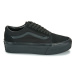 Vans UA Old Skool Stackform SUEDE/CANVAS BLACK/BLACK Černá