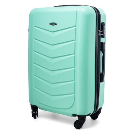 Rogal Zelený elegantní odolný kufr na kolečkách "Armor" - L (65l)